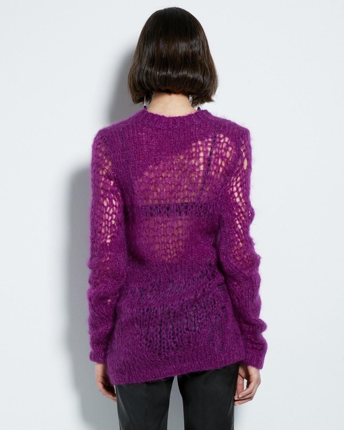 Helmut Lang riot loose mohair knit purple For Sale 4
