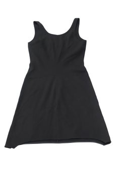 Helmut Lang Scoop-Neck Tank Dress in Black Viscose