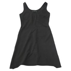 Helmut Lang Scoop-Neck Tank Dress in Black Viscose