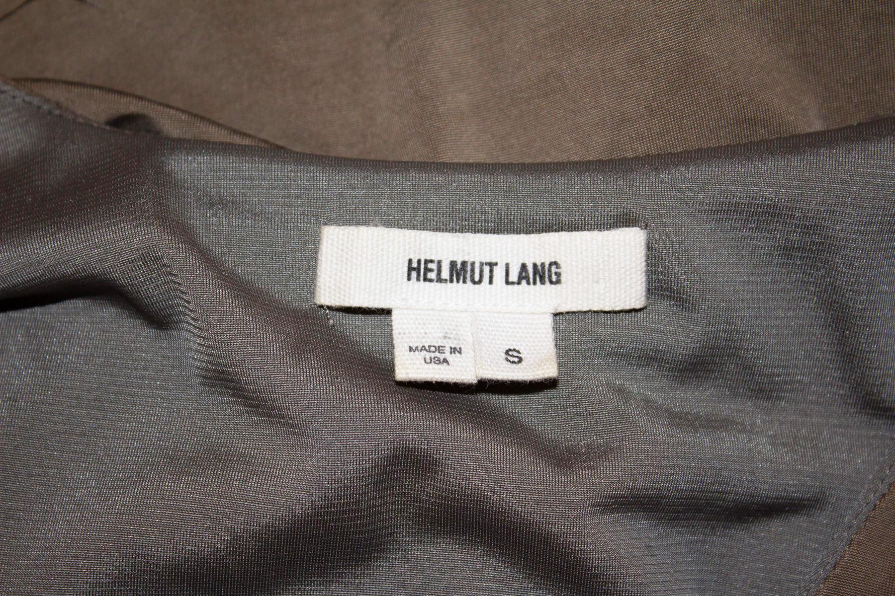 Brown Helmut Lang Sheath Dress For Sale