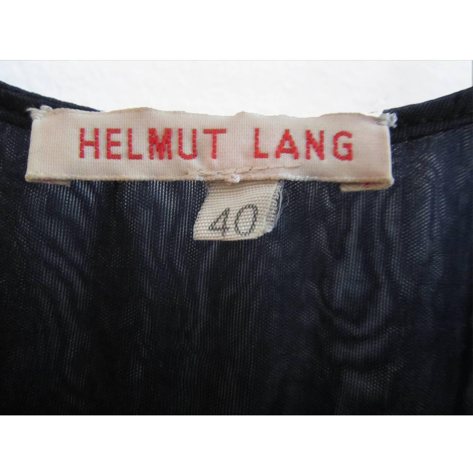Helmut Lang Sheer Navy Layered Dress SS 1995 For Sale 1