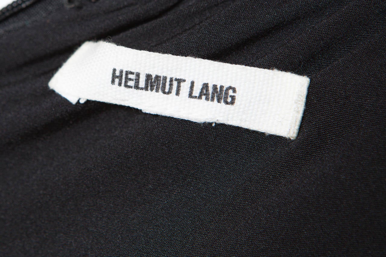 1990s Helmut Lang Printed Silk Dress In Good Condition For Sale In Paris, FR