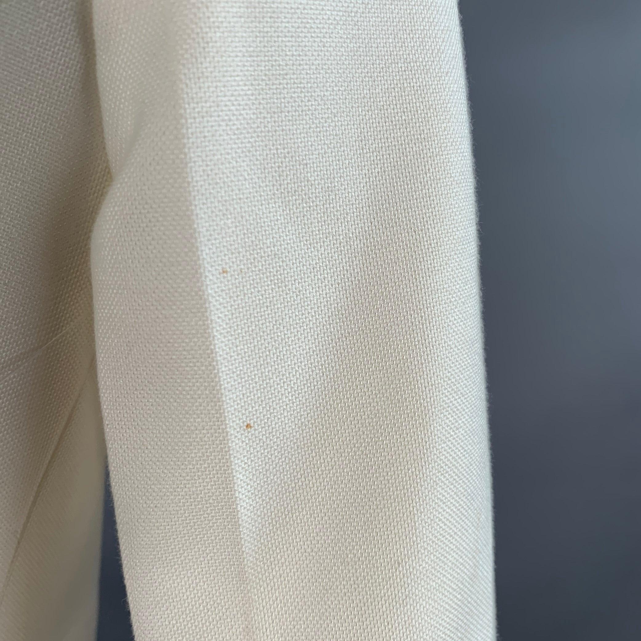 HELMUT LANG Größe 0 Creme Viskose-Baumwolle-Gewebe Jacke Blazer im Angebot 1