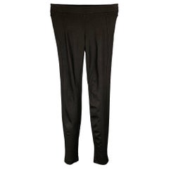 HELMUT LANG Leggings en jersey noir mélangé taille 2