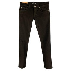 HELMUT LANG Size 27 Black Cotton Femme Lo Cigarette Jeans