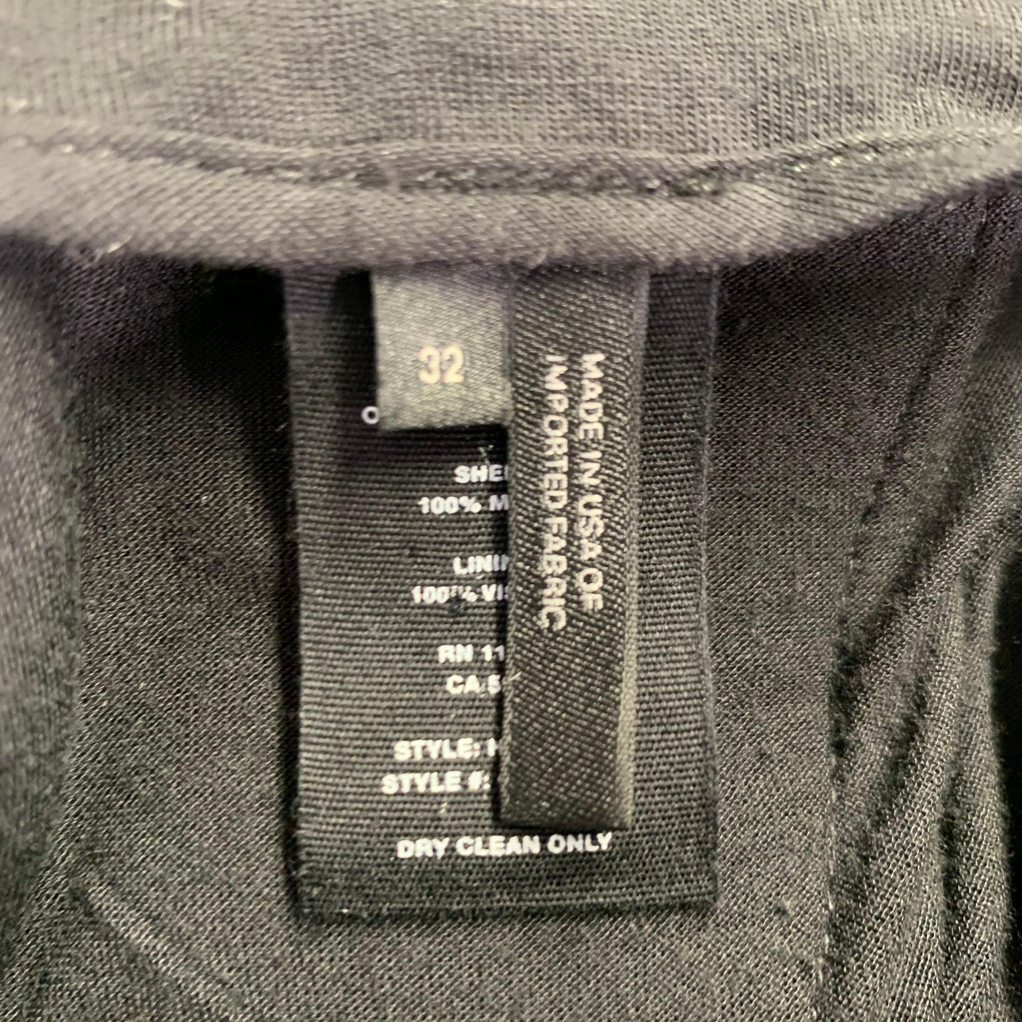 HELMUT LANG Größe 32 Schwarz Modal Side Tabs Ungewöhnliche Hose im Angebot 3