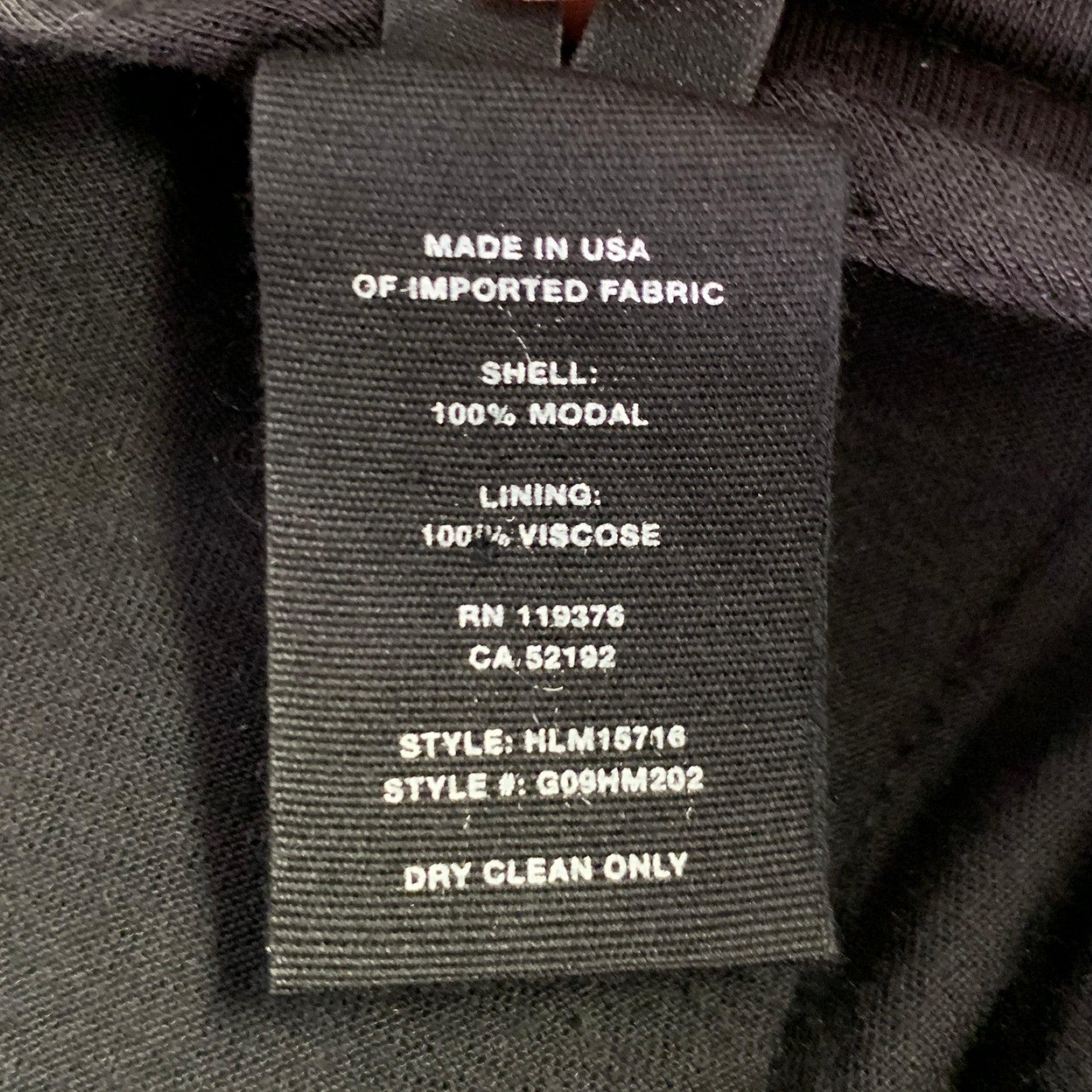 HELMUT LANG Größe 32 Schwarz Modal Side Tabs Ungewöhnliche Hose im Angebot 4