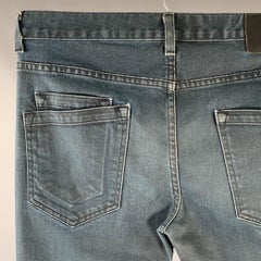 HELMUT LANG Size 32 Navy Wash Straight Regular Jeans