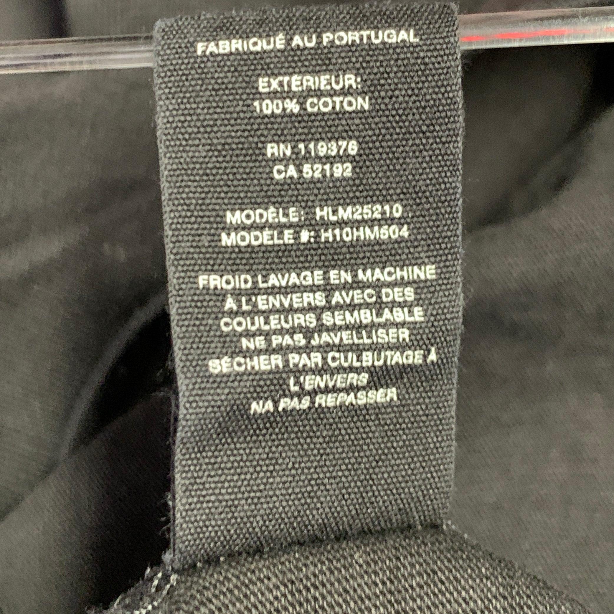 HELMUT LANG Size L Austria Black Red Print Cotton Crew Neck T-shirt For Sale 3