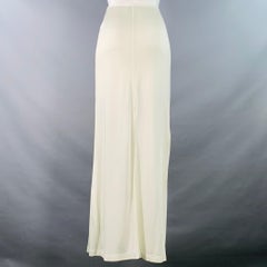 HELMUT LANG Size M Beige Jersey Elastic Waistband Long Maxi Skirt