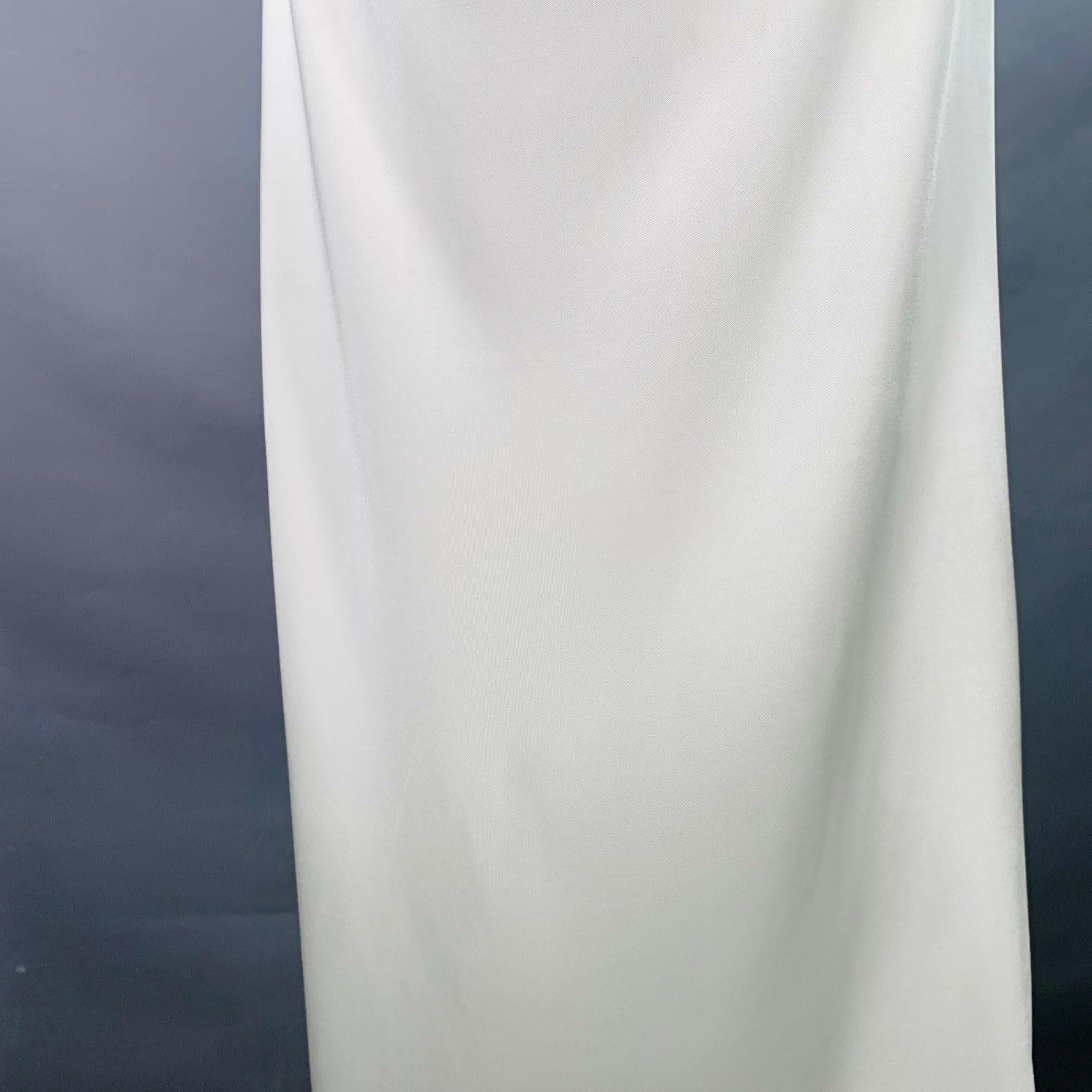 HELMUT LANG Size M Beige Jersey Elastic Waistband Long Maxi Skirt Pour femmes en vente