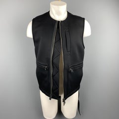 HELMUT LANG Size M Black Jersey Tactical Bondage Strap Vest