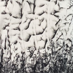HELMUT LANG Taglia M Nero Bianco Stampa Astratta Miscela di Viscosa con finiture a contrasto Pullover Girocollo