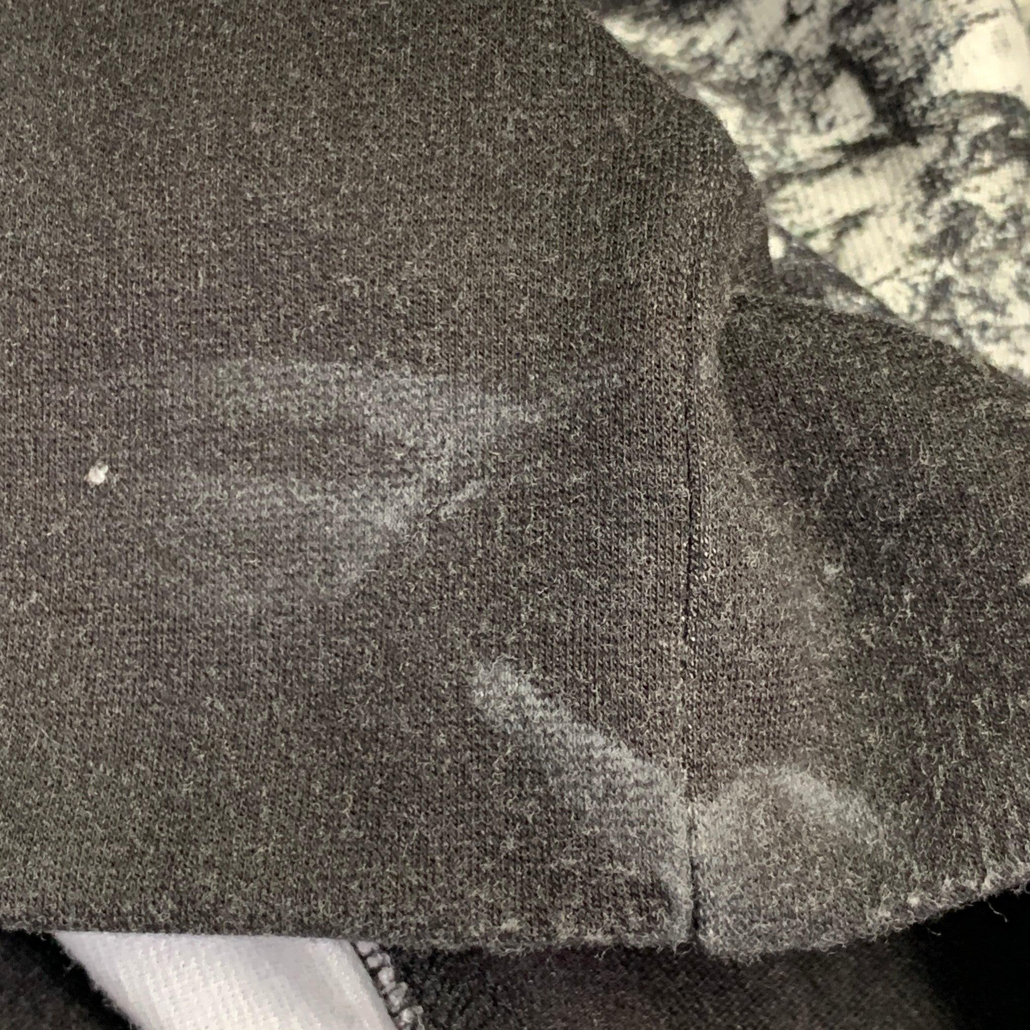 HELMUT LANG Size M Black White Abstract Print Viscose Blend Contrast Trim Crew Neck Pullover For Sale 4