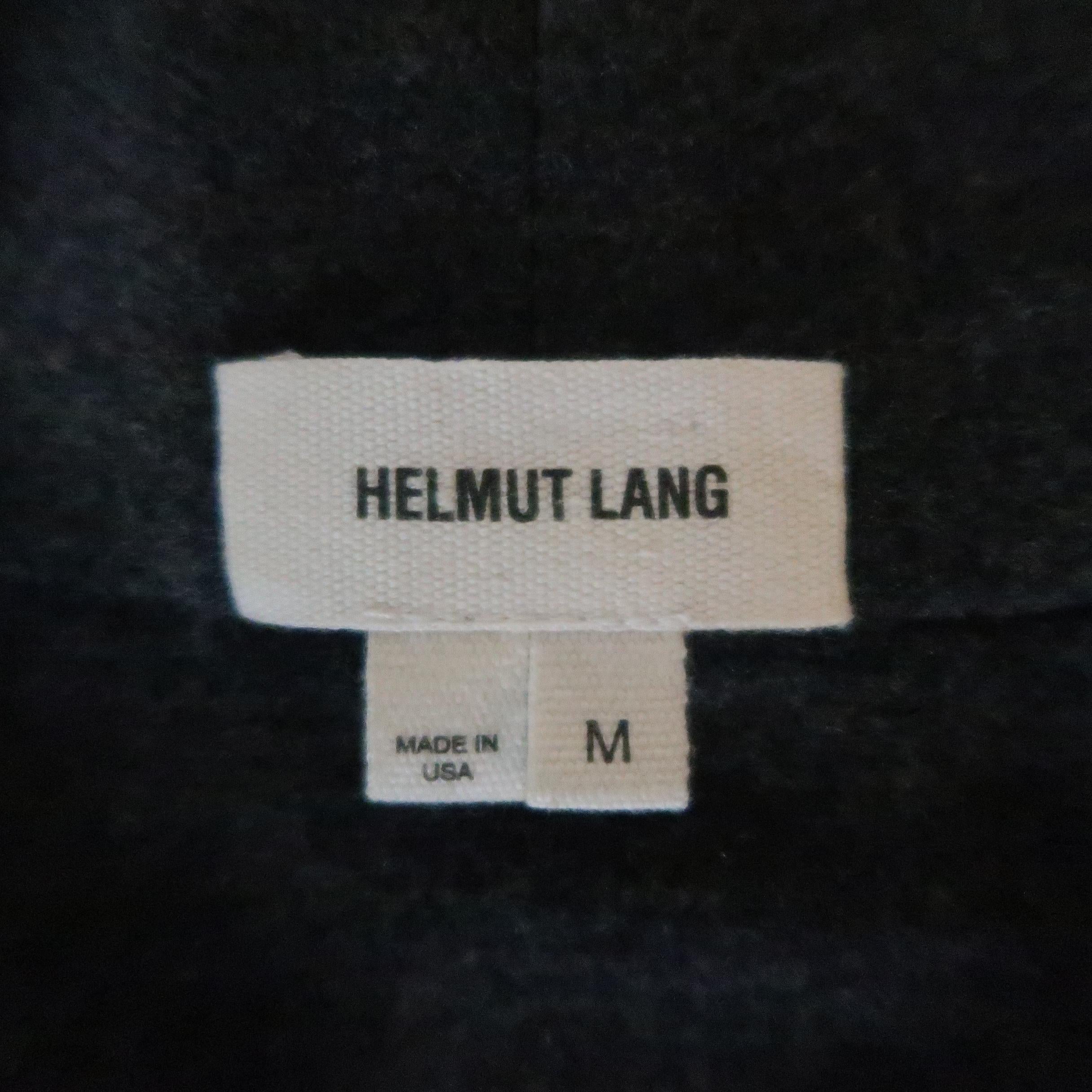 HELMUT LANG Size M Dark Heather Gray Draped Asymmetrical Cardigan Jacket 4