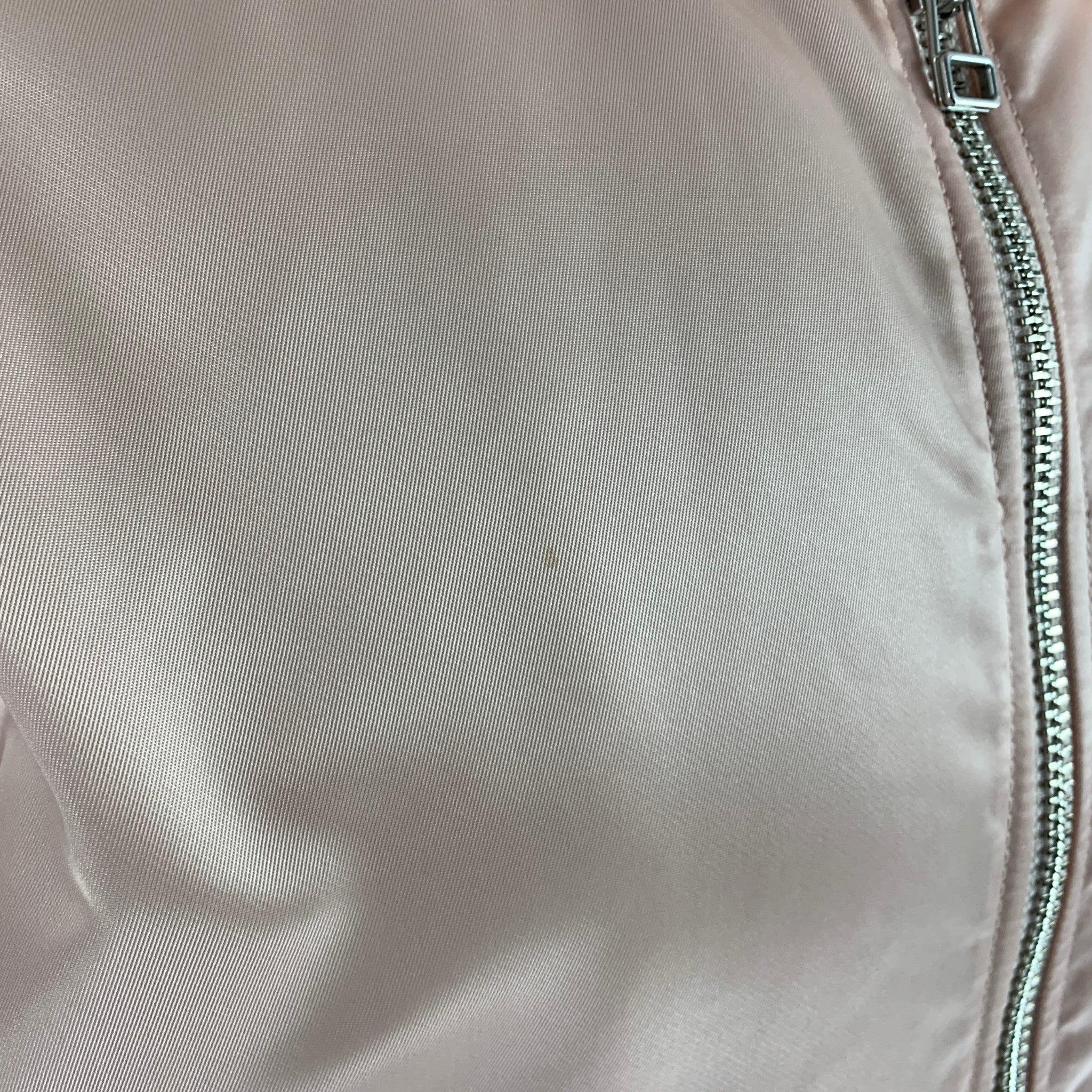 HELMUT LANG Size M Pink Nylon Bomber Jacket For Sale 3