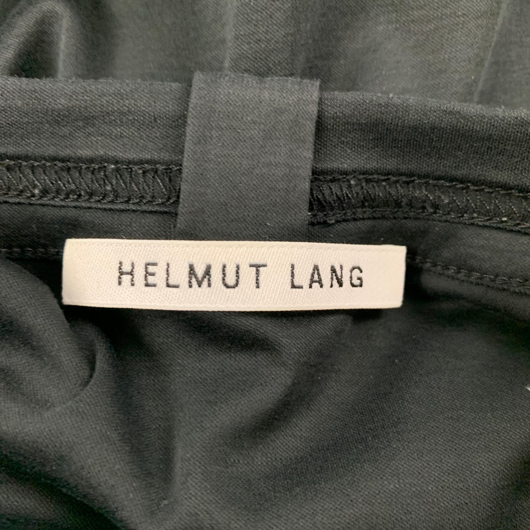 HELMUT LANG Size One Size Black Short Sleeve Dress In Good Condition In San Francisco, CA