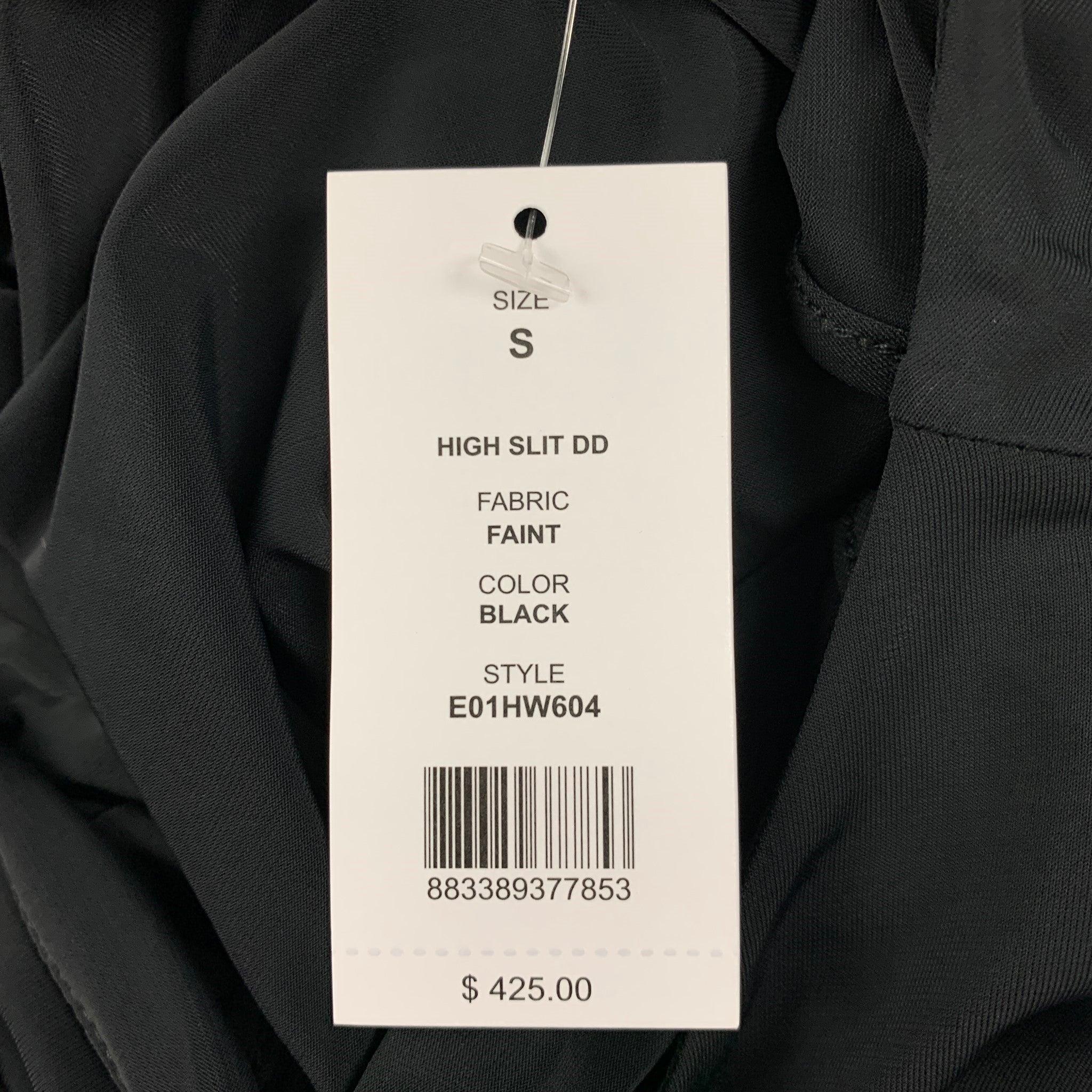 Women's HELMUT LANG Size S Black High Slit Shift Dress For Sale