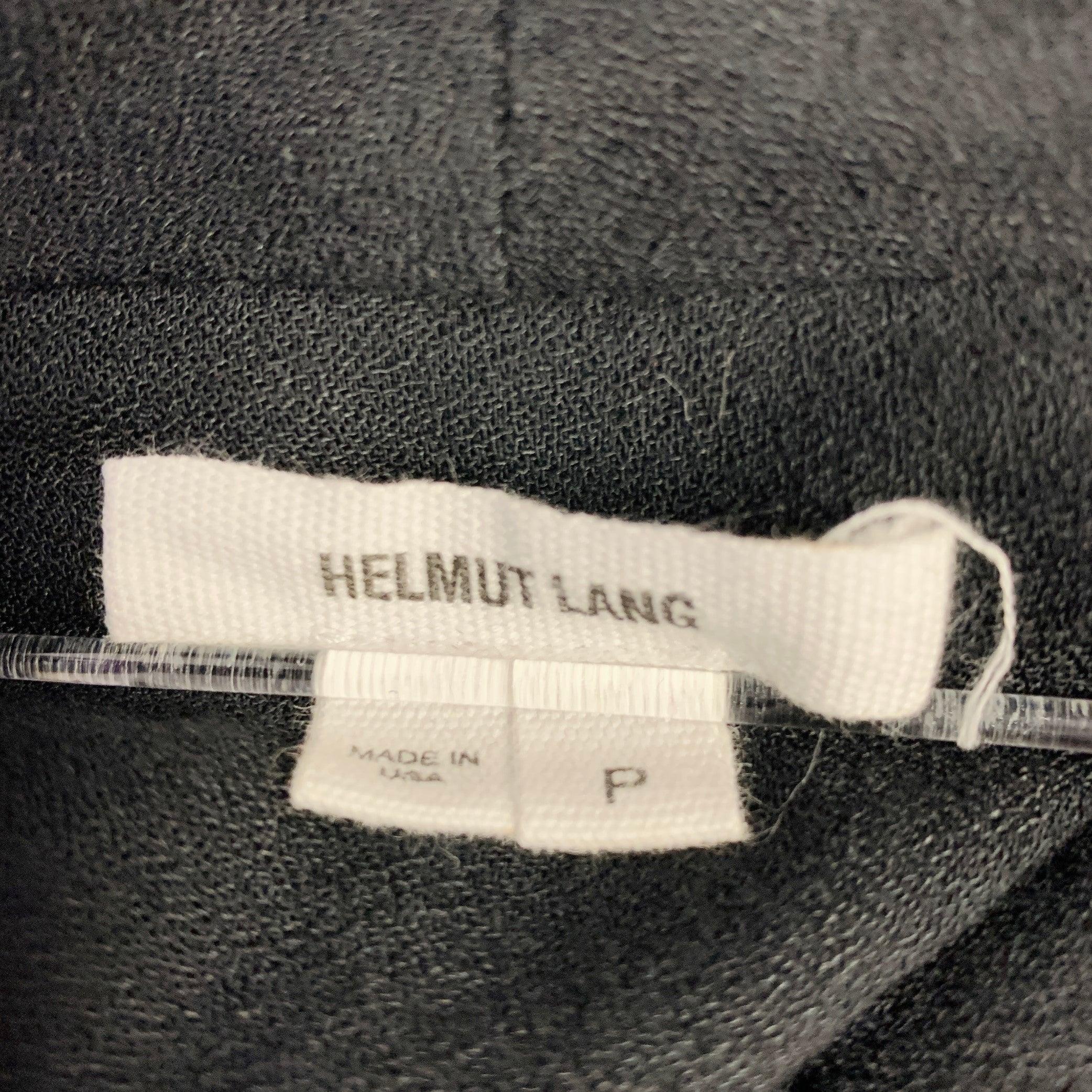 HELMUT LANG - Haut décontracté à col en V en viscose noire, taille S Bon état - En vente à San Francisco, CA