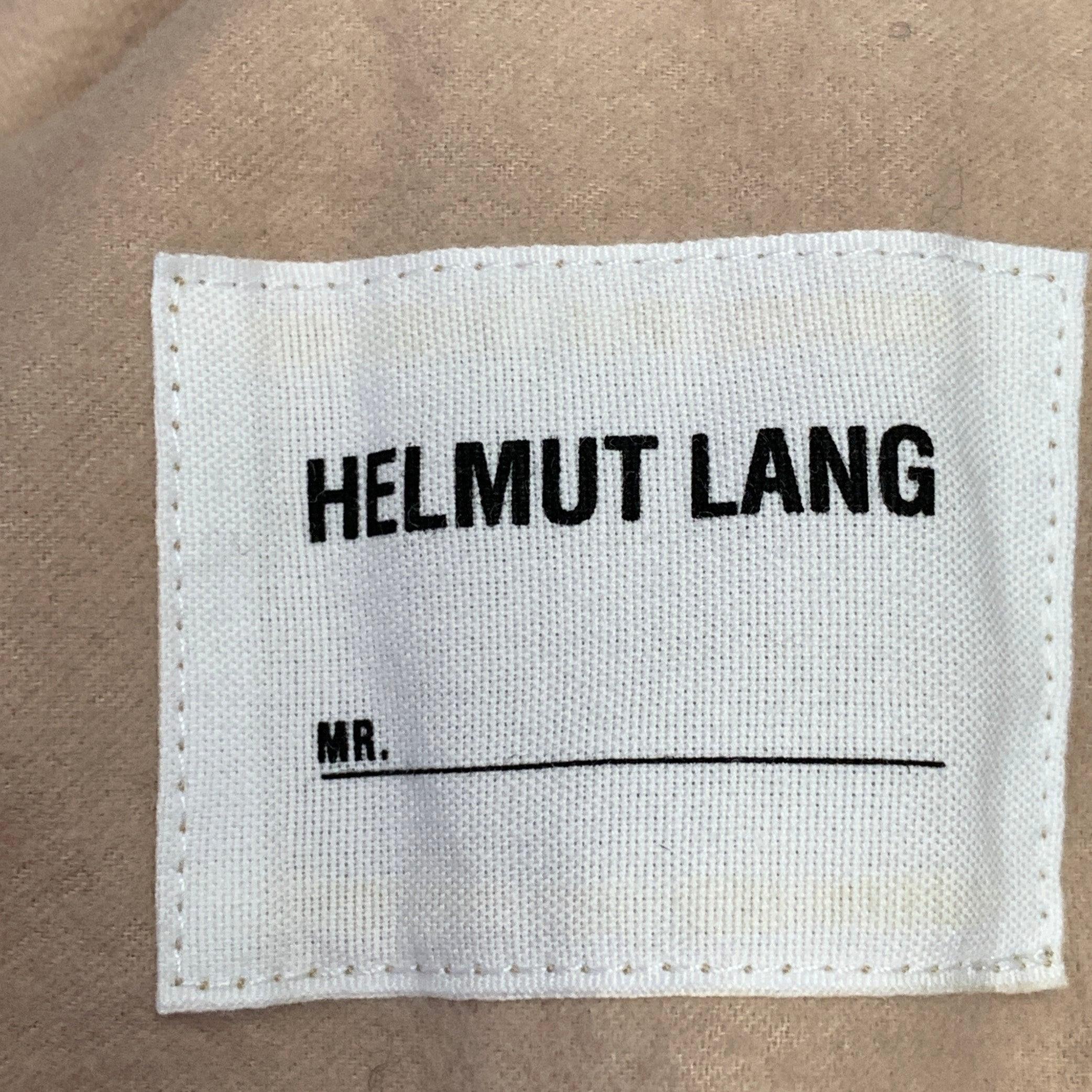 HELMUT LANG Taille S Veste bombardier zippée en fausse fourrure polyester texturé gris en vente 1