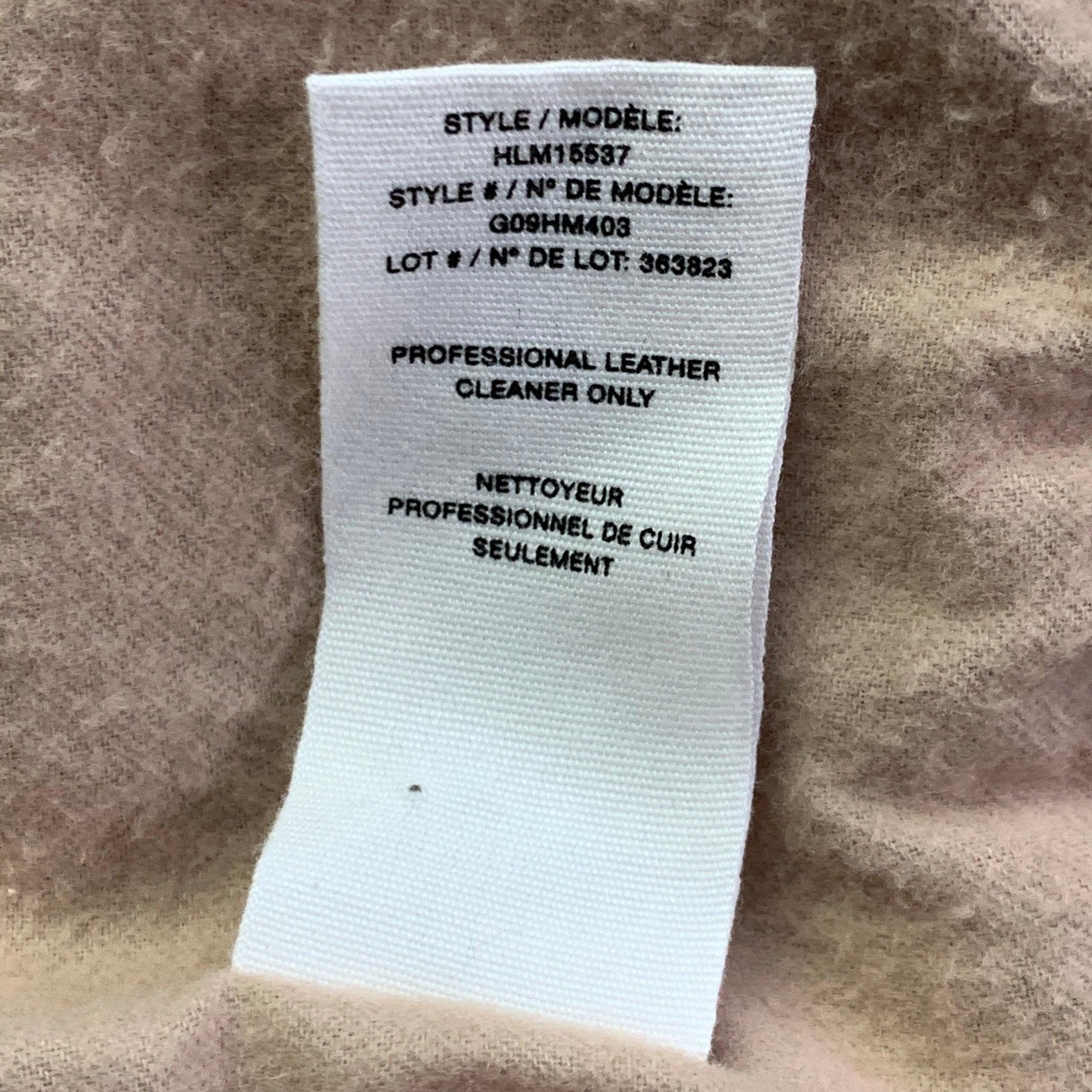 HELMUT LANG Taille S Veste bombardier zippée en fausse fourrure polyester texturé gris en vente 4