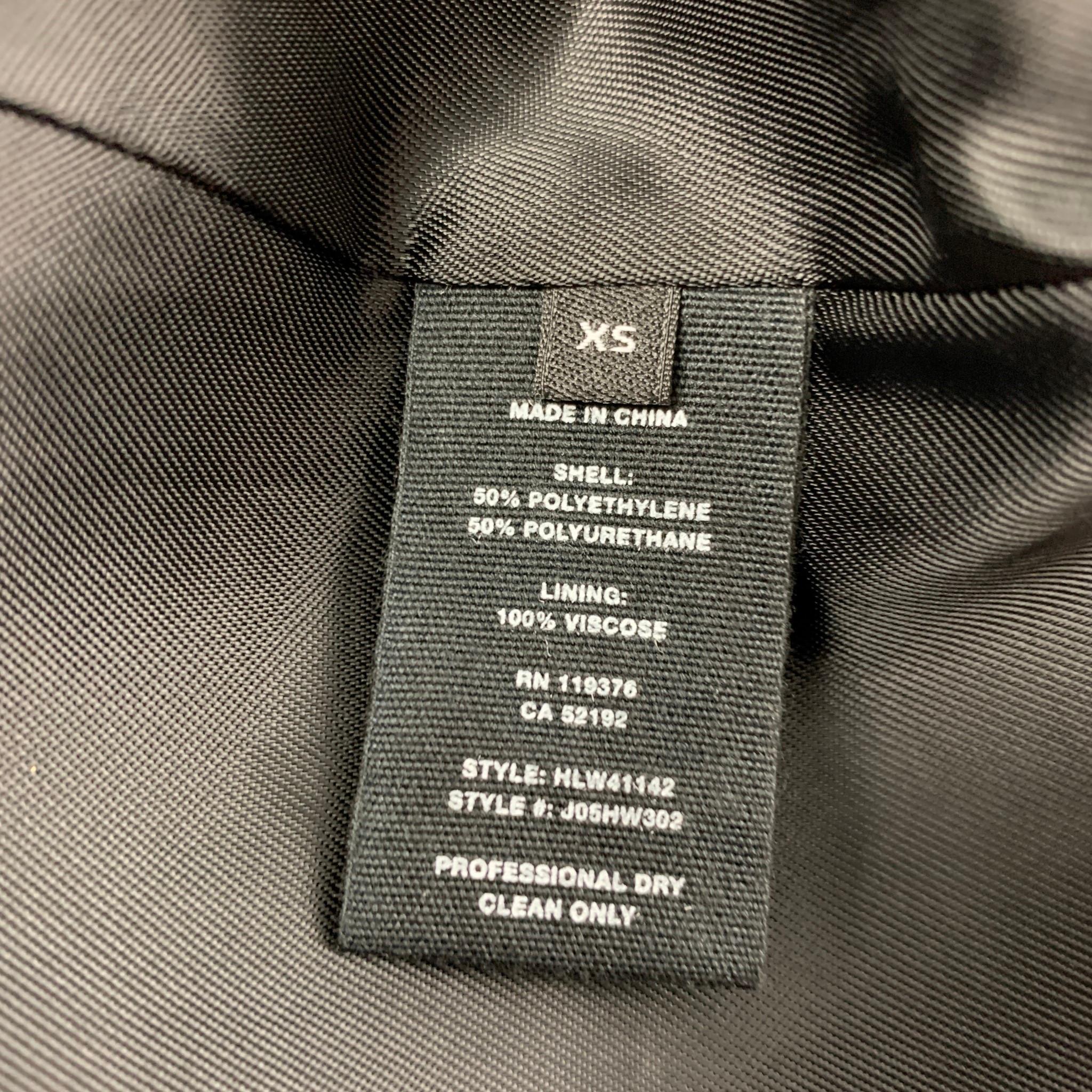 black patent leather skirt