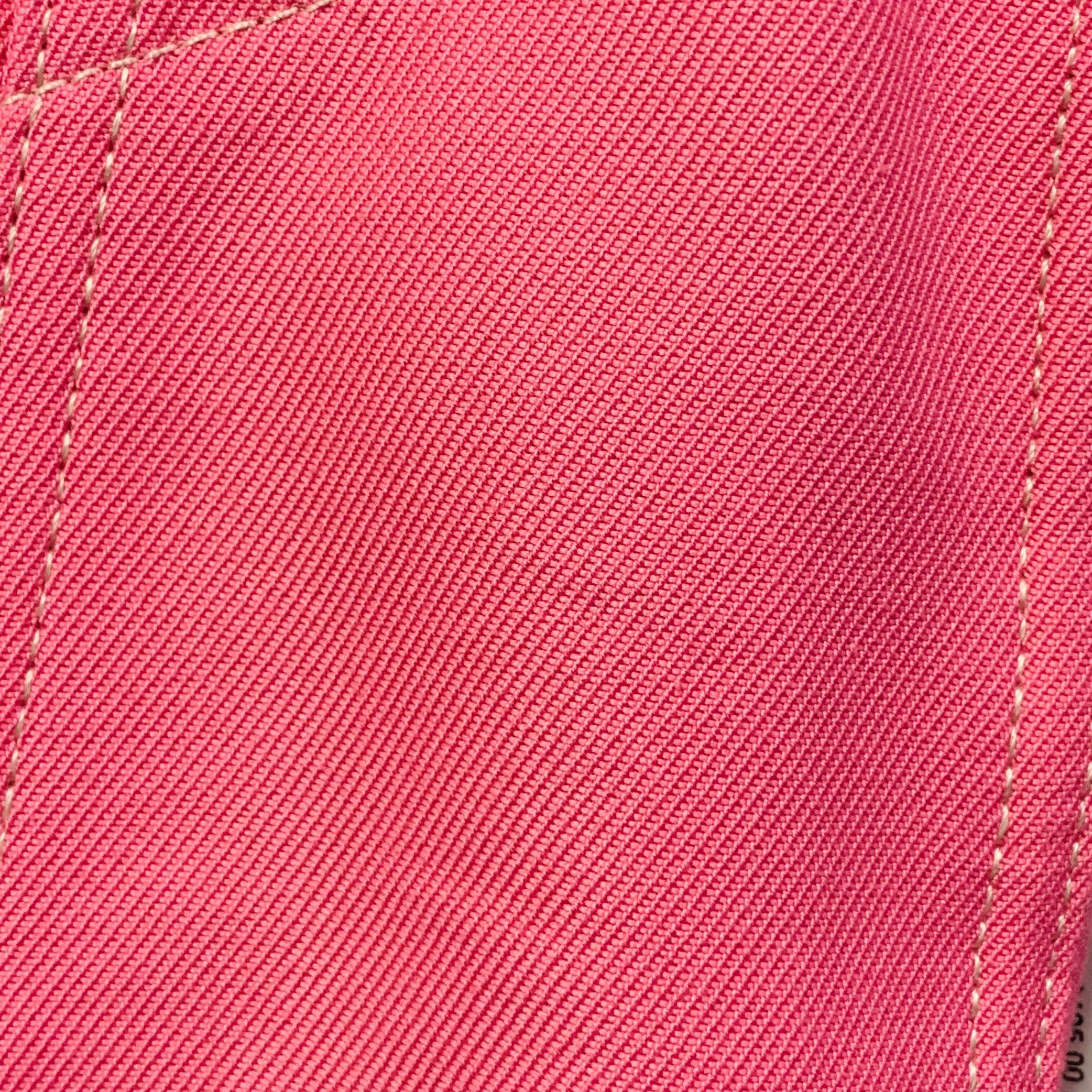HELMUT LANG Size XS Femme Trucker Pink Cotton Blend Cropped Denim Jacket For Sale 1