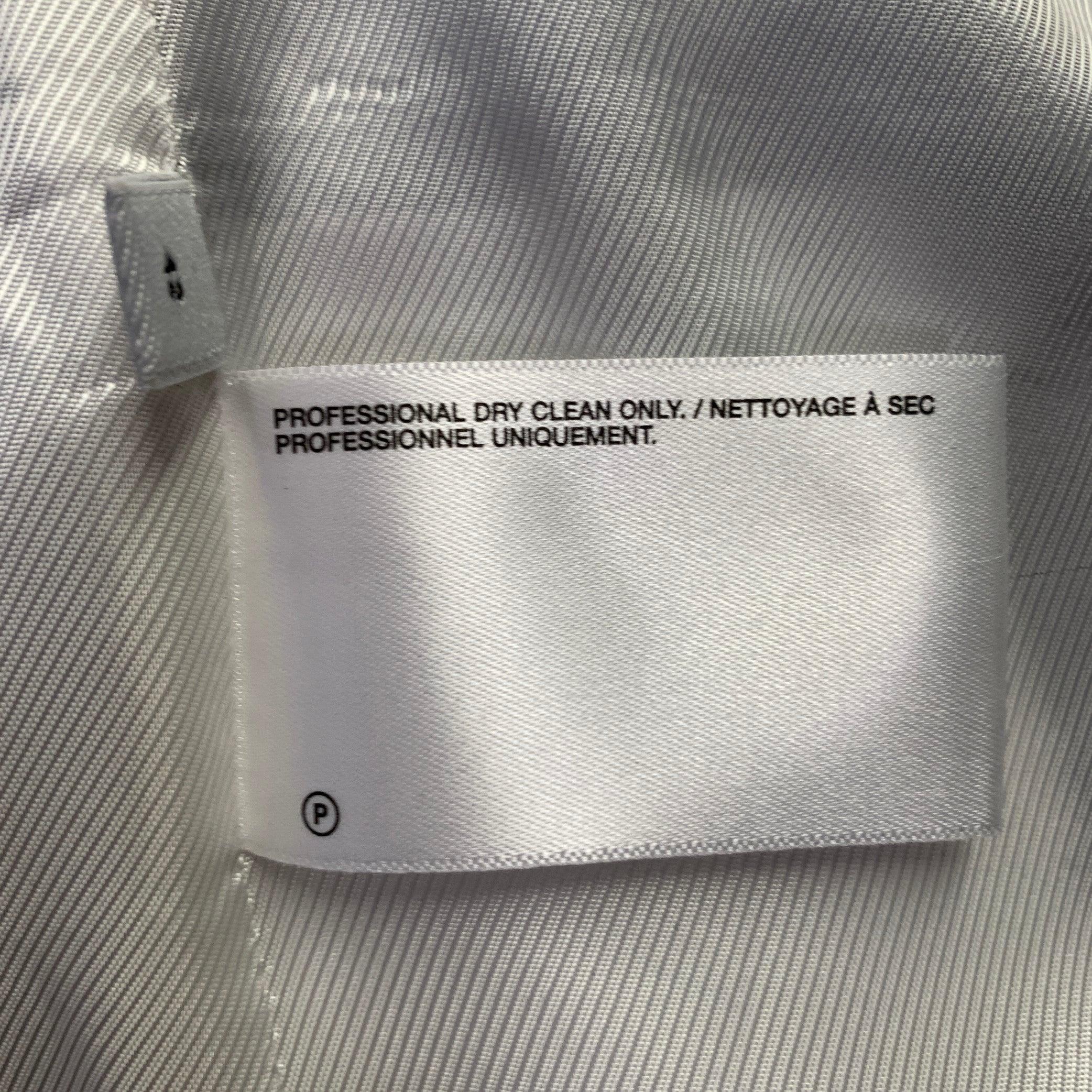 HELMUT LANG SS24 Taglia 42 Abito in lana nera con risvolto e cintura di sicurezza in vendita 5