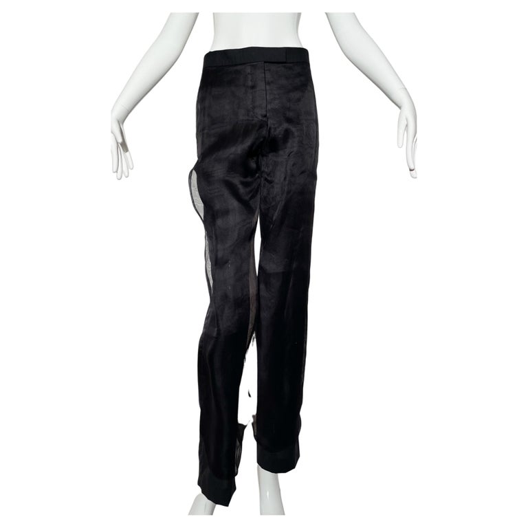 Helmut Lang Women's Low Rise Painted Pants - Black - 27
