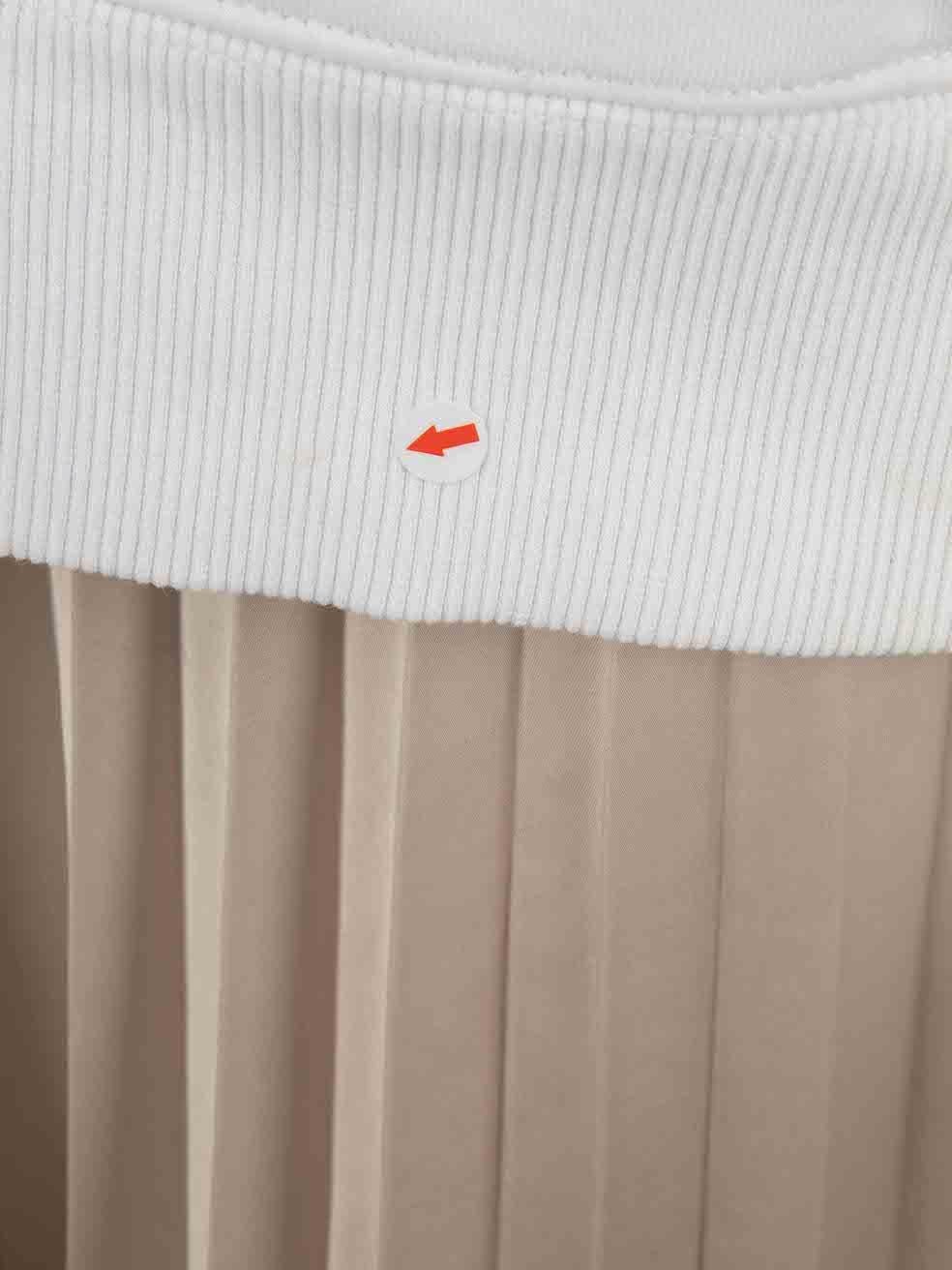 Helmut Lang, felpa con cappuccio stampata con logo bianco, taglia M. in vendita 1