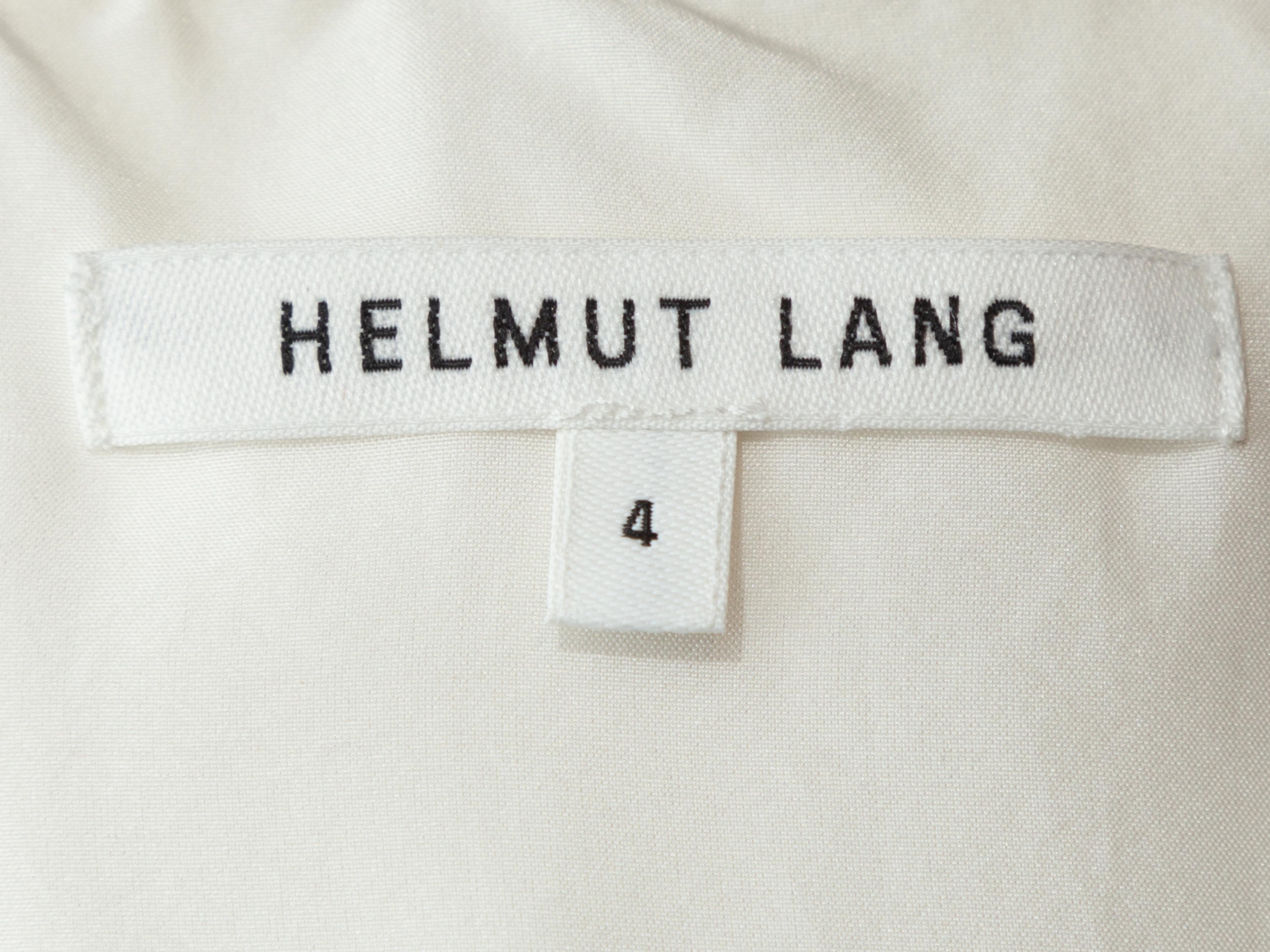 helmut lang white dress
