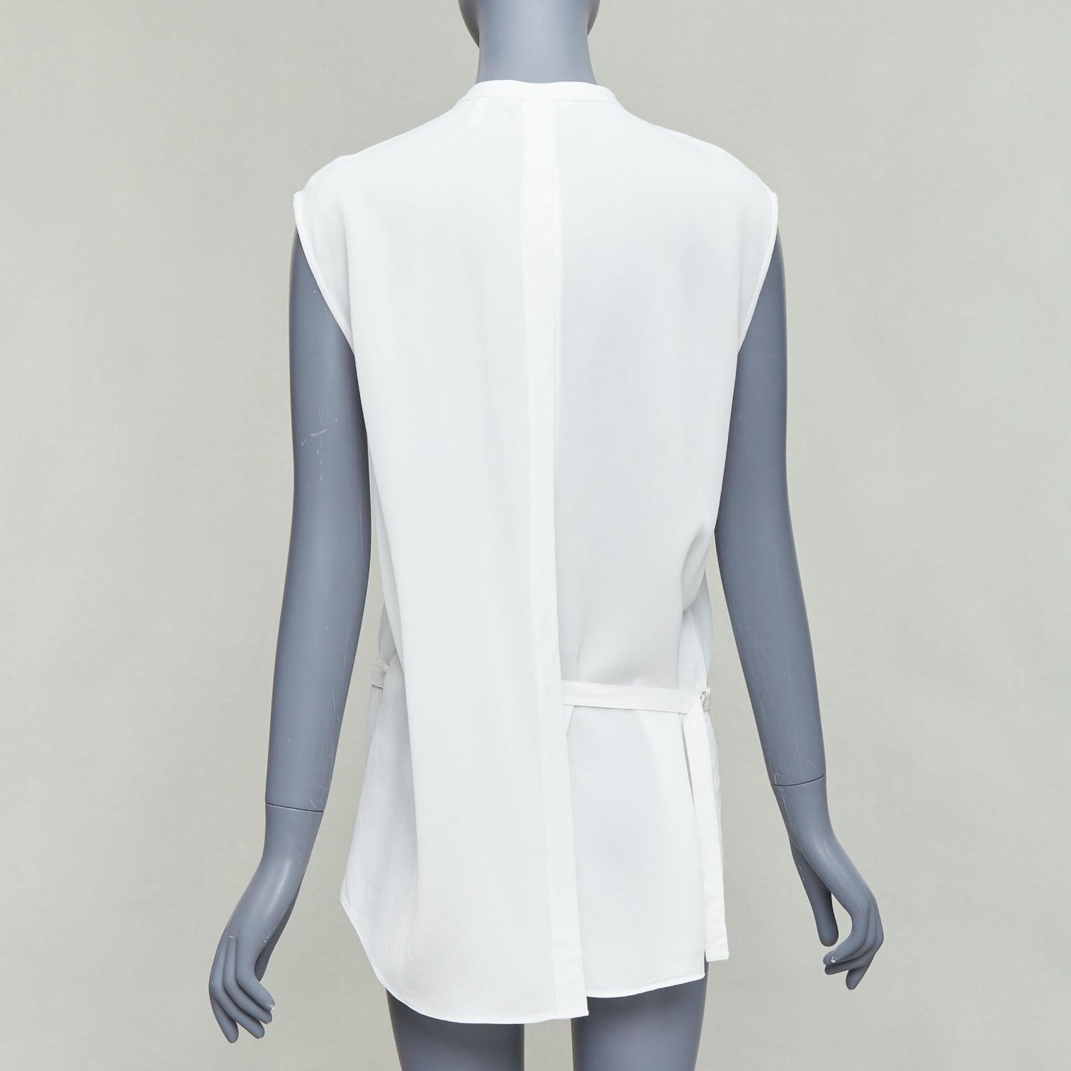 De las mujeres HELMUT LANG top sin espalda con tirantes blanco deconstruido S en venta
