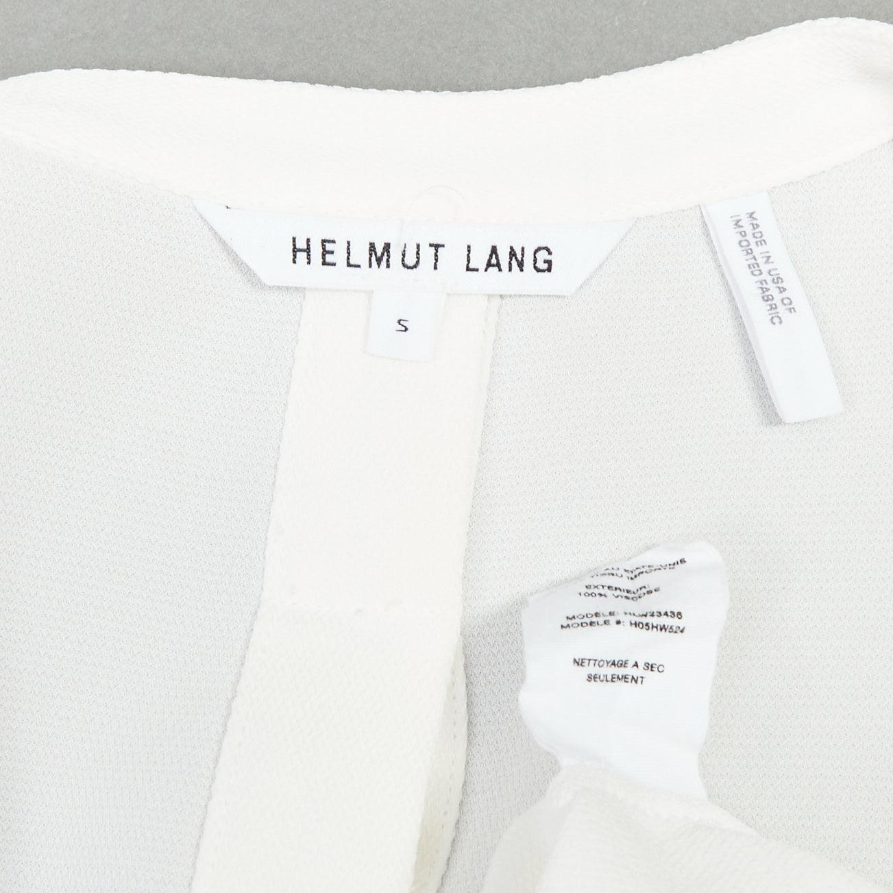 HELMUT LANG top sin espalda con tirantes blanco deconstruido S en venta 3