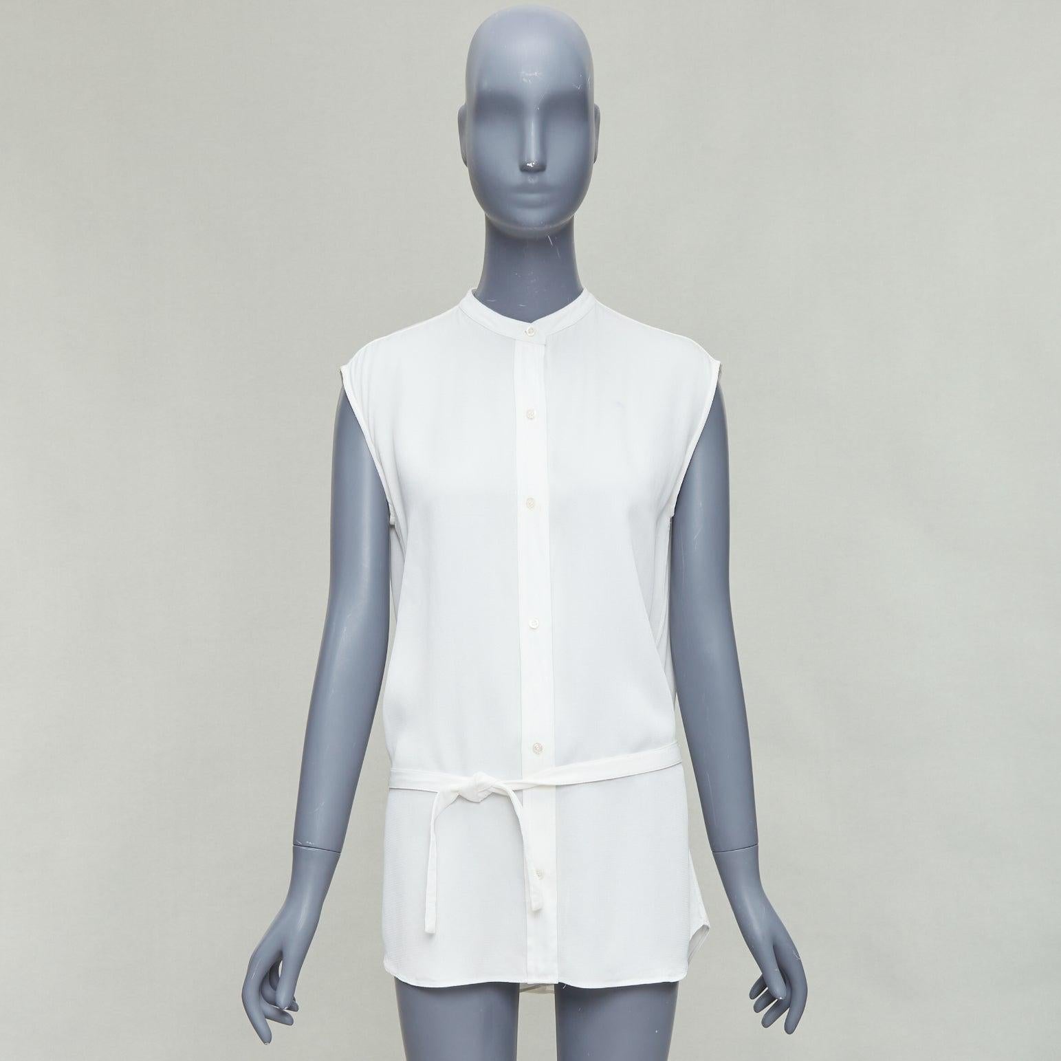 HELMUT LANG top sin espalda con tirantes blanco deconstruido S en venta 4