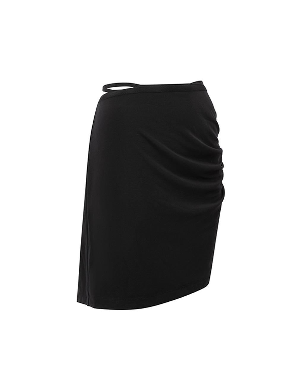 CONDITION is Never worn, with tags. No visible wear to skirt is evident on this new Helmut Lang designer resale item.



Details


Black

Polyester

Mini skirt

Twist ruched accent

Straps on waistline

Stretchy





Made in