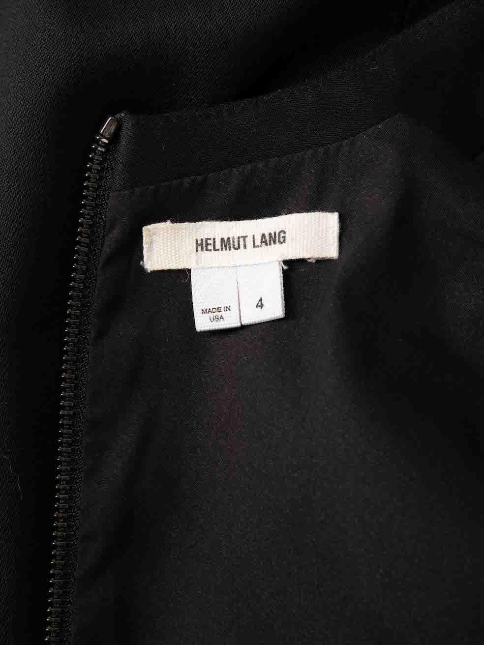 Helmut Lang Women's Black V Neck Sleeveless Mini Dress 1