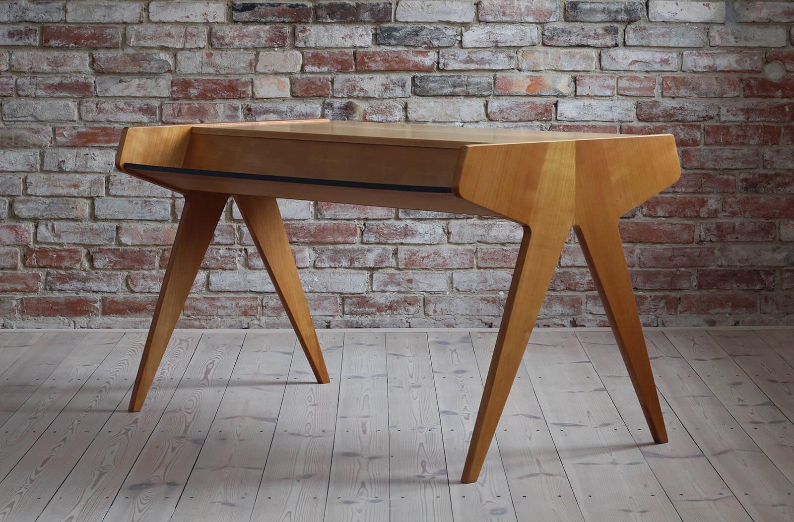 Helmut Magg Desk for WK Möbel, Germany, 1950s In Good Condition In Wrocław, Poland