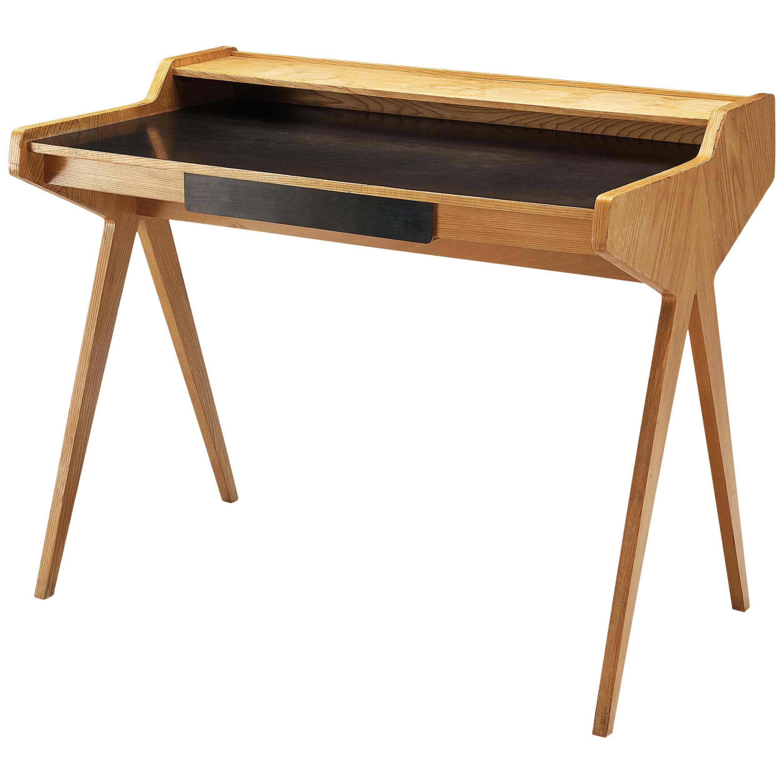 Helmut Magg Small Desk with Cherry Veneer
