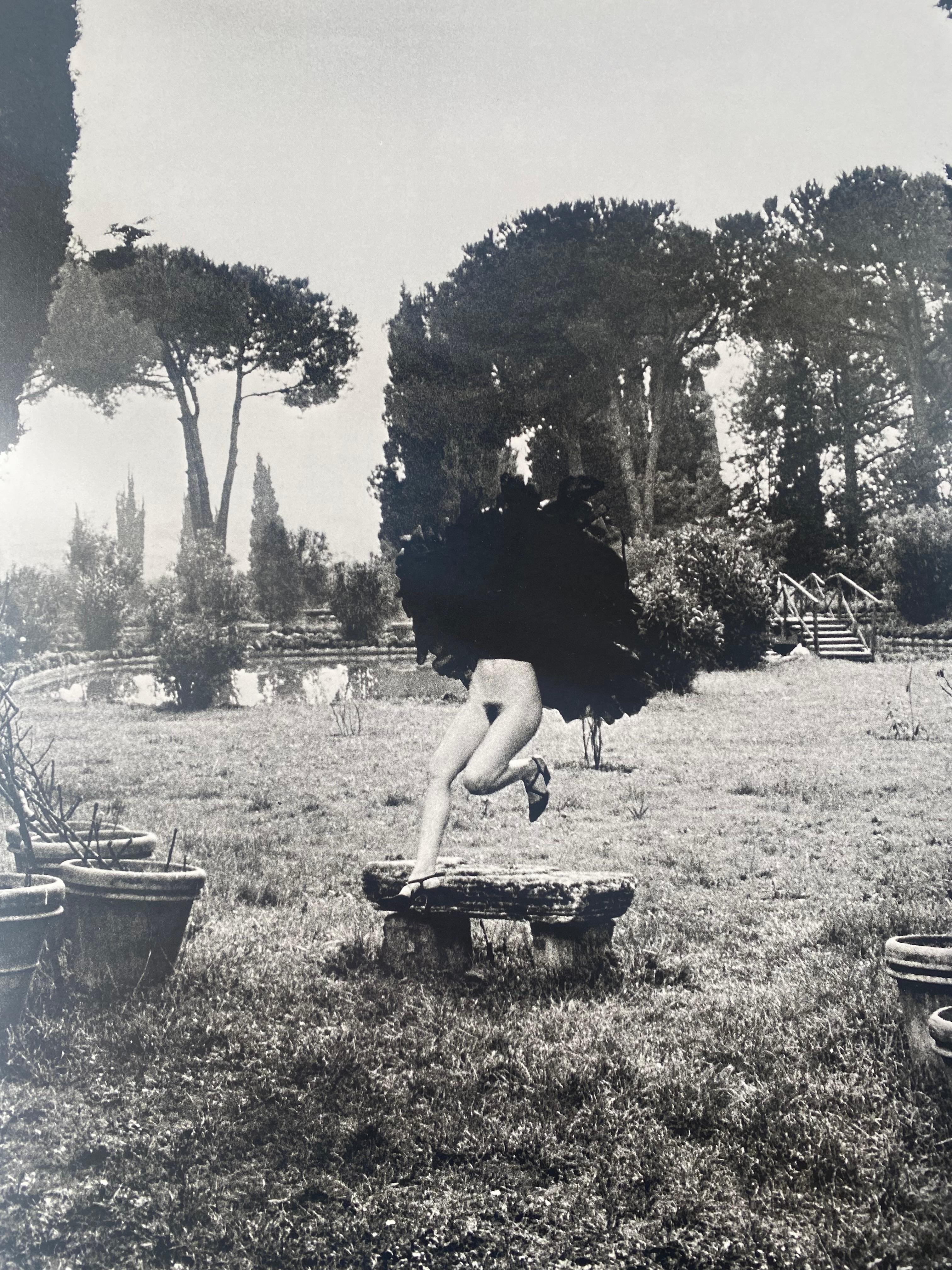 Late 20th Century Helmut Newton, in a Garden Near Rome 1977