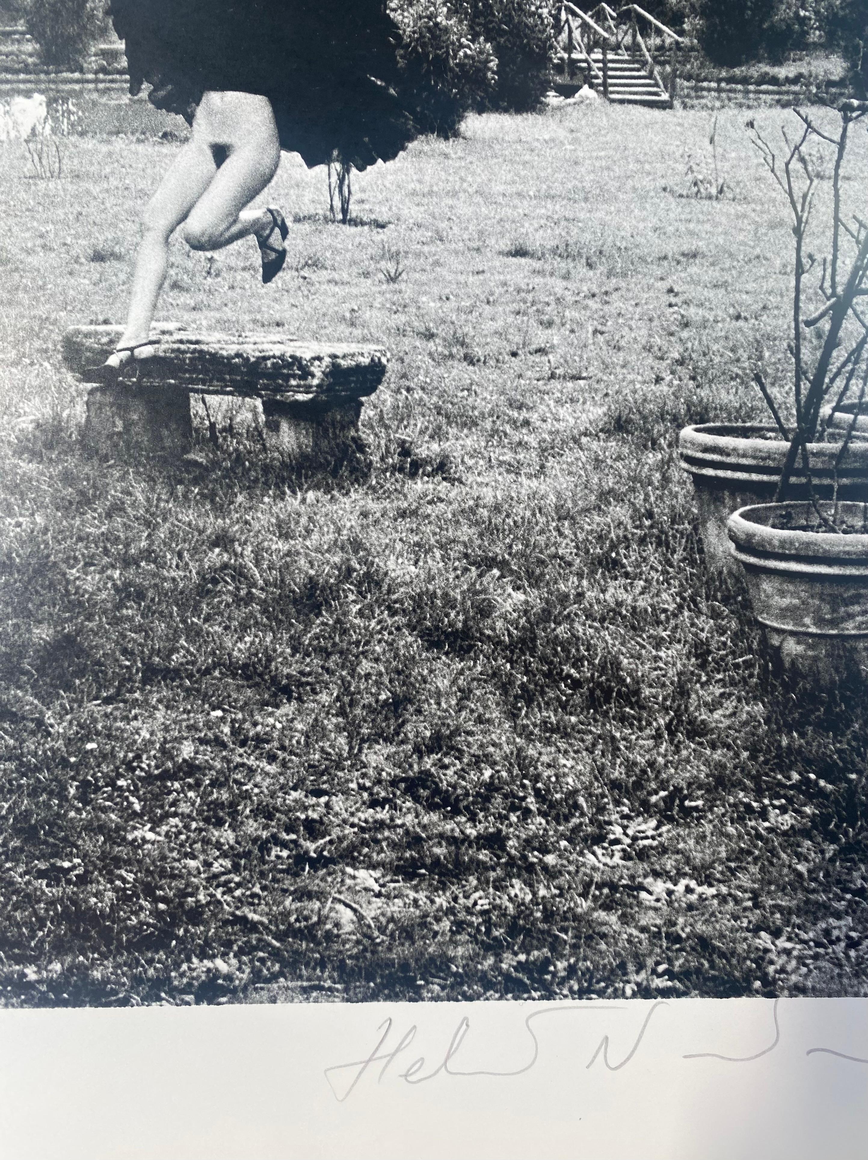Paper Helmut Newton, in a Garden Near Rome 1977