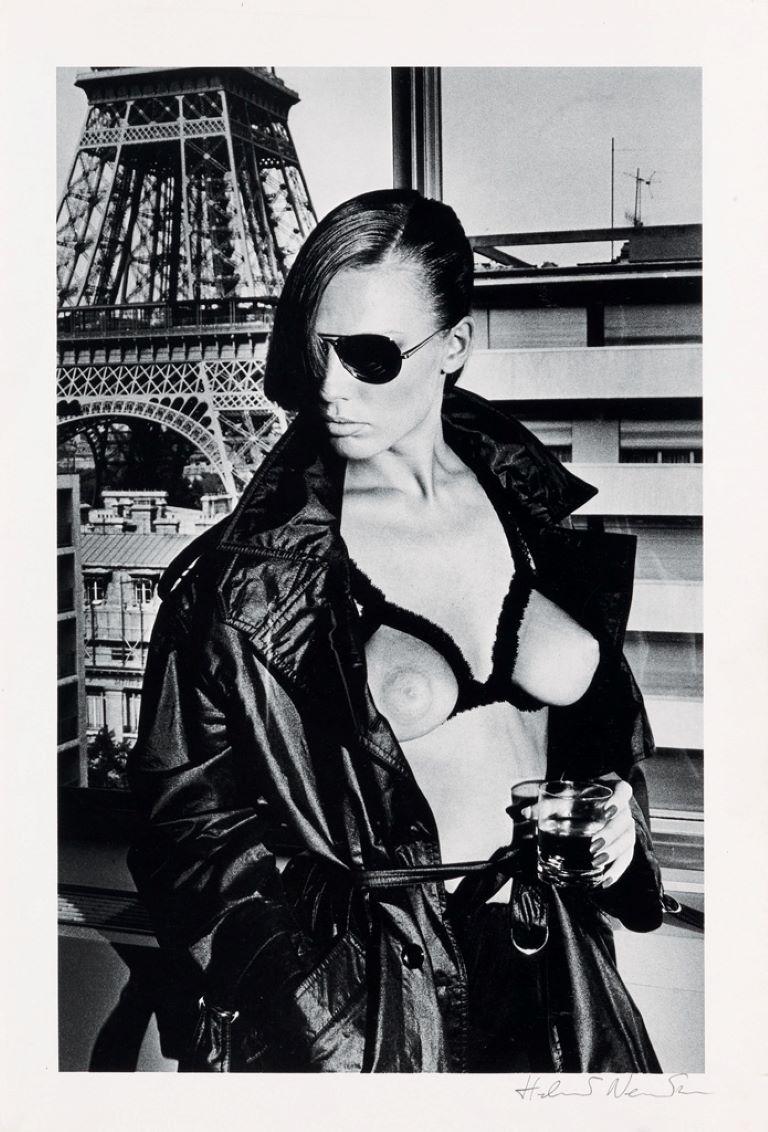 Helmut Newton Black and White Photograph - Bergstrom, Paris