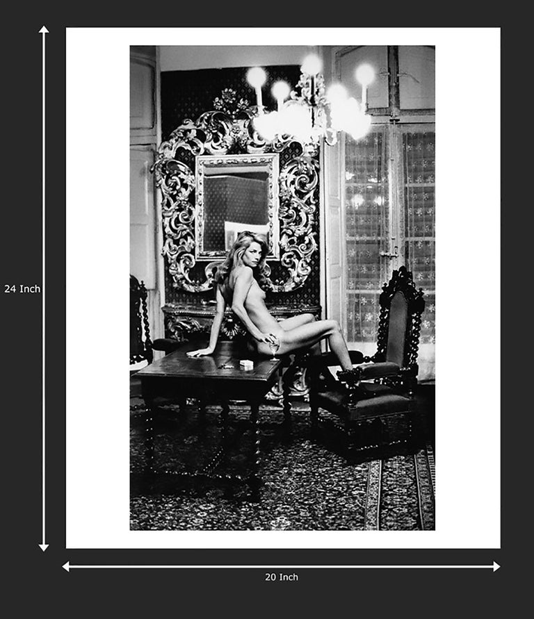 Helmut Newton Charlotte Rampling at Hotel Nord, Paris Pinus, Arles, France, 1973 signed For