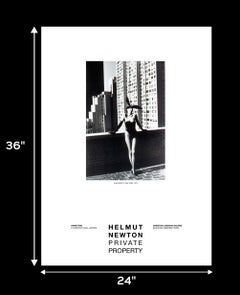 Elsa Peretti, New York, 1975 Private Property Exhibition Poster by Helmut Newton