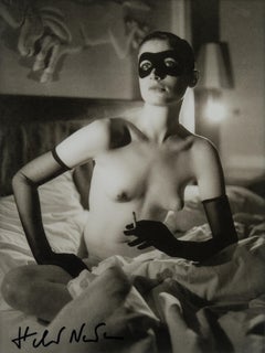 Grand Hôtel de Milan, black and white portrait by Helmut Newton
