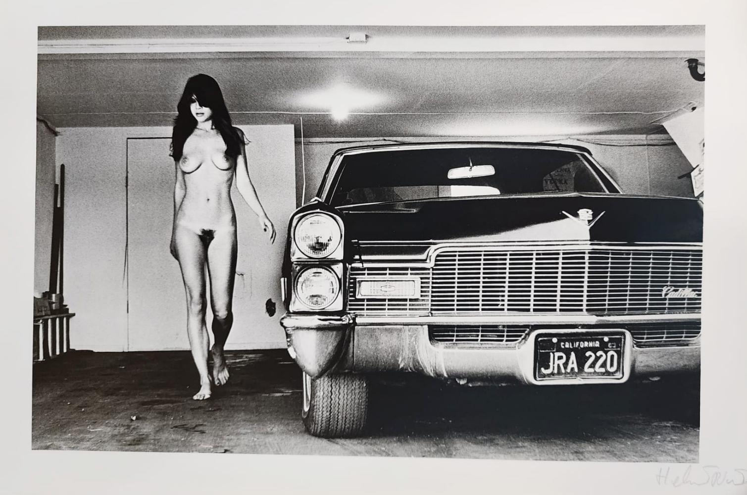 HELMUT NEWTON, CADILLAC HOLLYWOOD, 1976, HAND SIGNED - Photograph by Helmut Newton