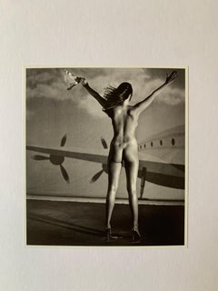 Helmut Newton - "Female nude study - Aviation"
