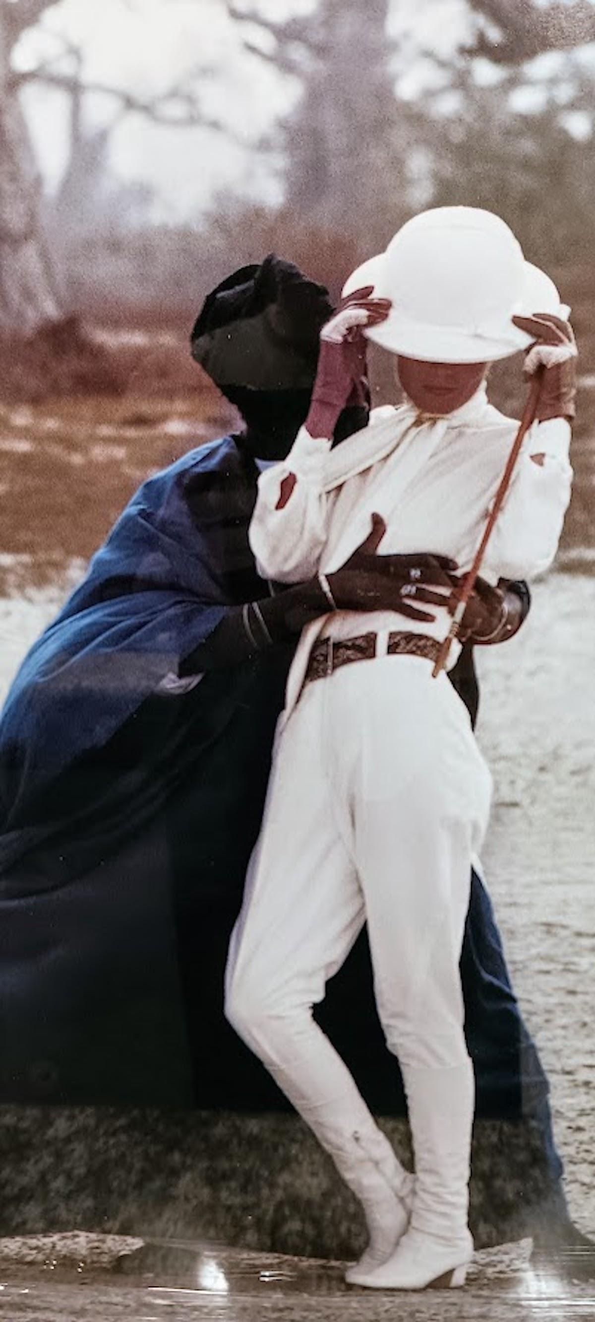 Helmut Newton for Vogue France and Hermes Paris, Dakar Senegal 1971
Original Photograph offset print, 
Size is Framed with a custom black frame and HQ plexiglass

