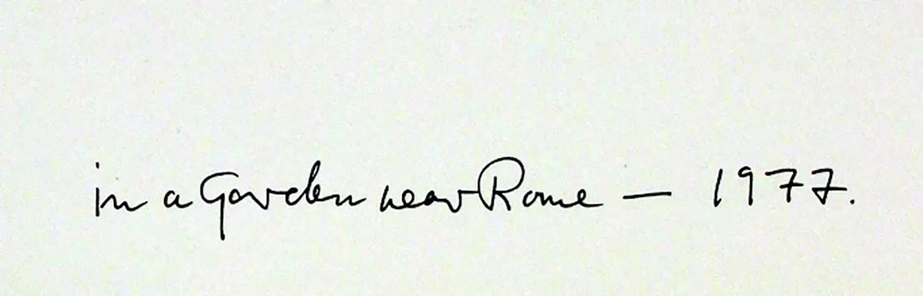 HELMUT NEWTON, IN A GARDEN NEAR ROME, 1977 – HANDsigniert FROM SPECIAL COLLECTION (Zeitgenössisch), Photograph, von Helmut Newton