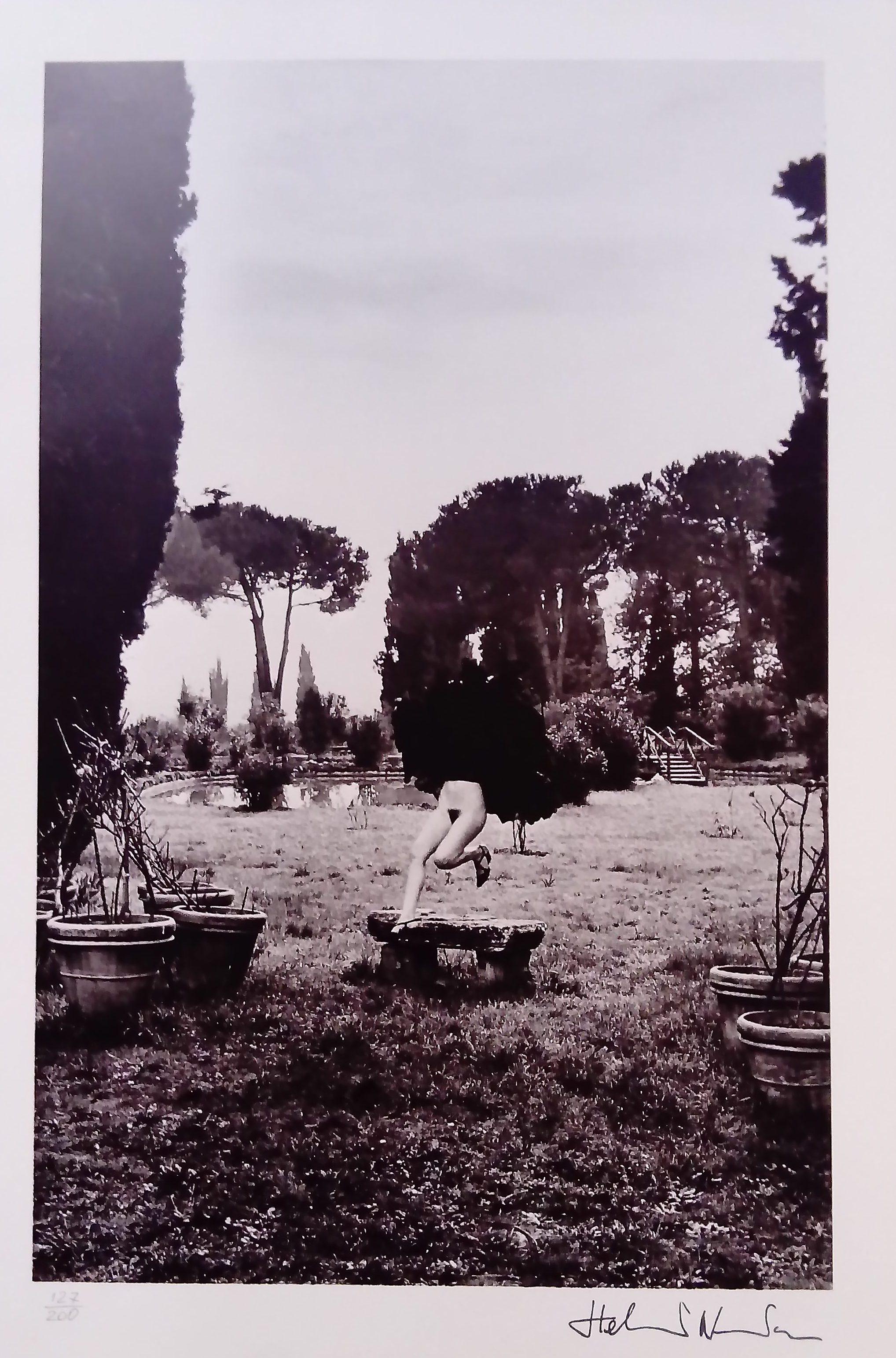Helmut Newton - In a garden near Rome 1