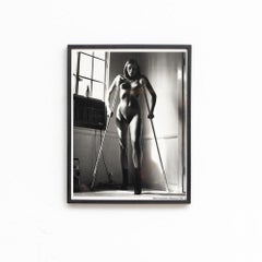 Helmut Newton, Nude, 1987, Black and White Photograph, Framed